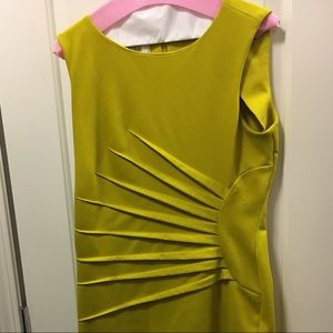 Kasper mustard yellow sunburst sheath